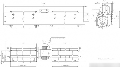 Тангенциальный вентилятор ebmpapst QLK45/3030A15-3020LH-63ait