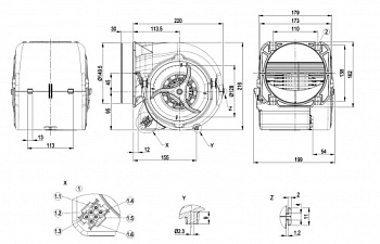 Центробежный вентилятор ebmpapst D2E146HT6731