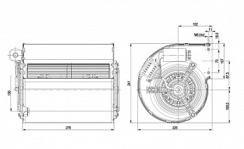 Центробежный вентилятор ebmpapst D2E160AH0215 (550/0,55 кВт) 2500 об/мин
