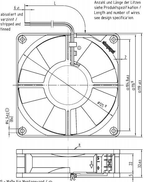 Вентилятор компактный ebmpapst 4312 MT