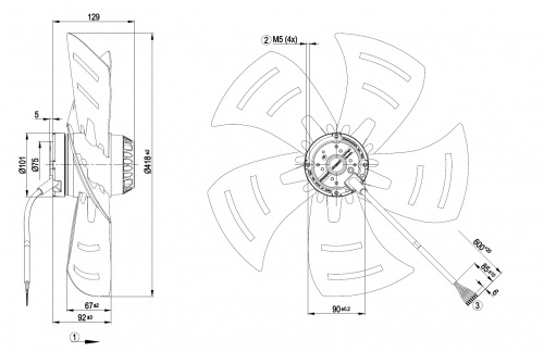 Осевой вентилятор ebmpapst A4D420AP0202