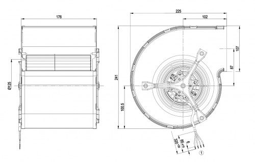 Центробежный вентилятор ebmpapst D2E146CD5109