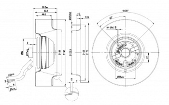 Центробежный вентилятор ebmpapst R2E190AO8422