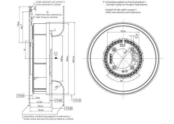 Вентилятор компактный ebmpapst RER 160-28/14N