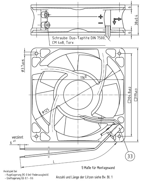 Вентилятор компактный ebmpapst 4114 NXH