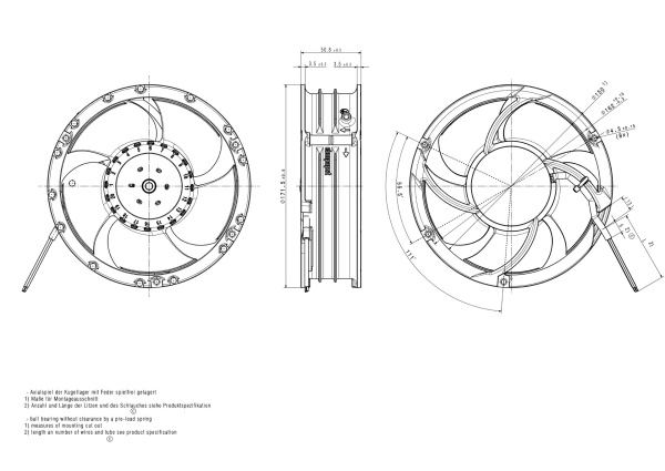 Вентилятор компактный ebmpapst 6314/2 TDHP