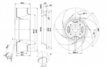 Центробежный вентилятор ebmpapst R1G190AC3752