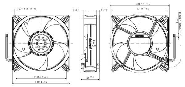 Вентилятор компактный ebmpapst 4412 H