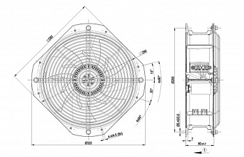 Осевой вентилятор ebmpapst W2E250HJ5215