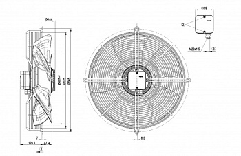 Осевой вентилятор ebmpapst S8D500AJ0901