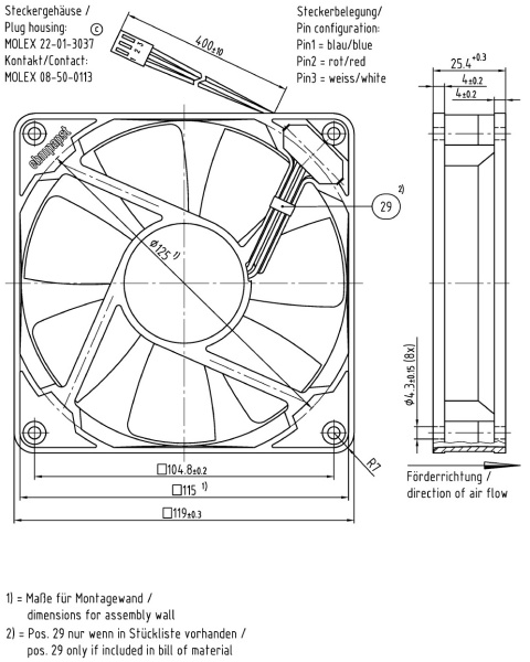 Вентилятор компактный ebmpapst 4412 FGMPR