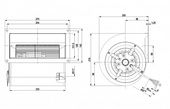 Центробежный вентилятор ebmpapst D2D146AA2425