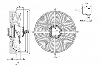 Осевой вентилятор ebmpapst S4D500AM0103