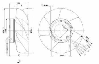 Осевой вентилятор ebmpapst A2S130AA0333