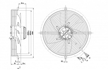 Осевой вентилятор ebmpapst S2D300AP0230