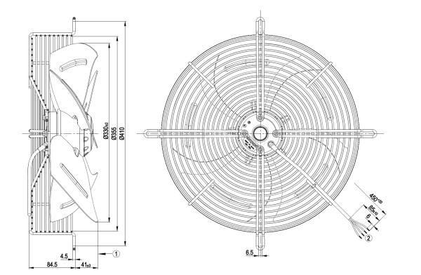 Осевой вентилятор ebmpapst S4E330AP1830