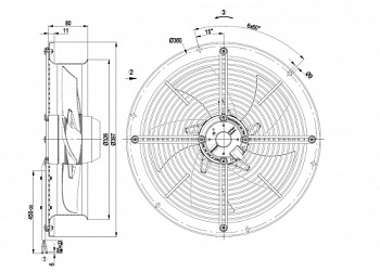 Осевой вентилятор ebmpapst W2E300CP0231