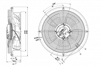 Осевой вентилятор ebmpapst W3G400CC2251