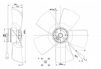 Осевой вентилятор ebmpapst A4E330AB1812