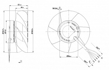 Осевой вентилятор ebmpapst A2S130AA0339
