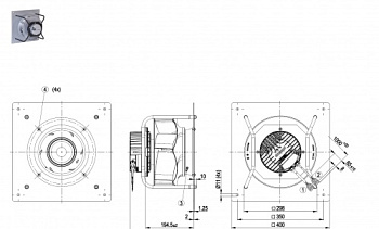 Центробежный вентилятор ebmpapst K3G280PR04I2
