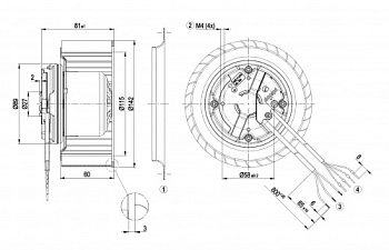 Центробежный вентилятор ebmpapst R3G140AF2316