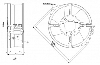 Осевой вентилятор ebmpapst W2S130AA0344