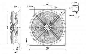 Осевой вентилятор ebmpapst W8D910GD0301