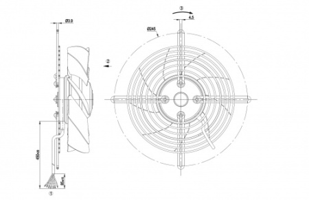 Осевой вентилятор ebmpapst S2D200BH1801