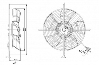 Осевой вентилятор ebmpapst S4D300BS3437