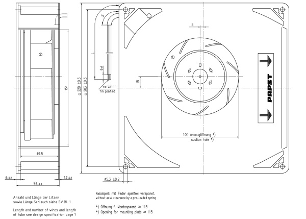 Вентилятор компактный ebmpapst RG 160-28/14 NM