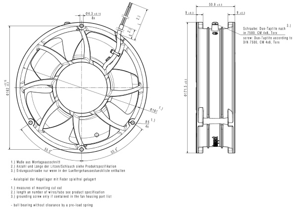 Вентилятор компактный ebmpapst 6318 N/2 TDH3P