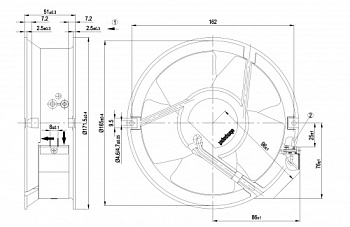 Осевой вентилятор ebmpapst W2E143AB0901