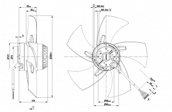 Осевой вентилятор ebmpapst A2D300AP0219