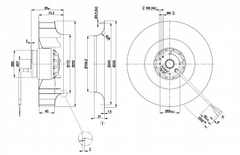 Центробежный вентилятор ebmpapst R2E250AI2623