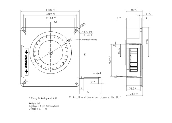 Вентилятор компактный ebmpapst RG 90-18/14 N