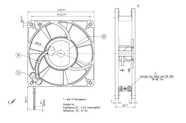 Вентилятор компактный ebmpapst 5958 W