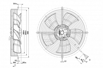 Осевой вентилятор ebmpapst S4E300AS7230