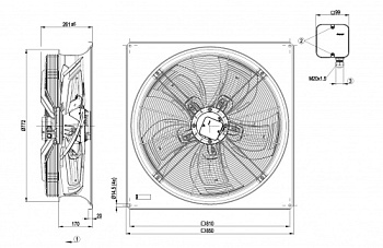 Осевой вентилятор ebmpapst W6D710GH0101