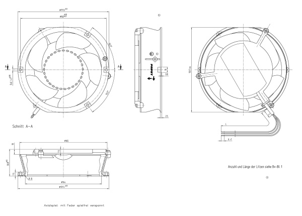Вентилятор компактный ebmpapst DV 6424/2 TDP-815