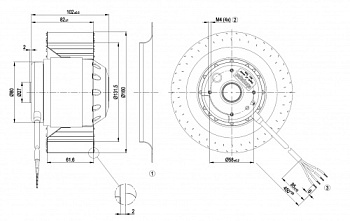 Центробежный вентилятор ebmpapst R2D160AF2827