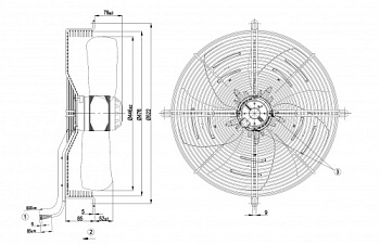 Осевой вентилятор ebmpapst S6E450AP0201