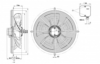 Осевой вентилятор ebmpapst S4D500BM0302