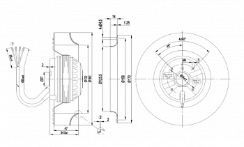 Центробежный вентилятор ebmpapst R2E180CB2801
