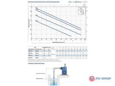 Насос вихревой Pedrollo PKS 65