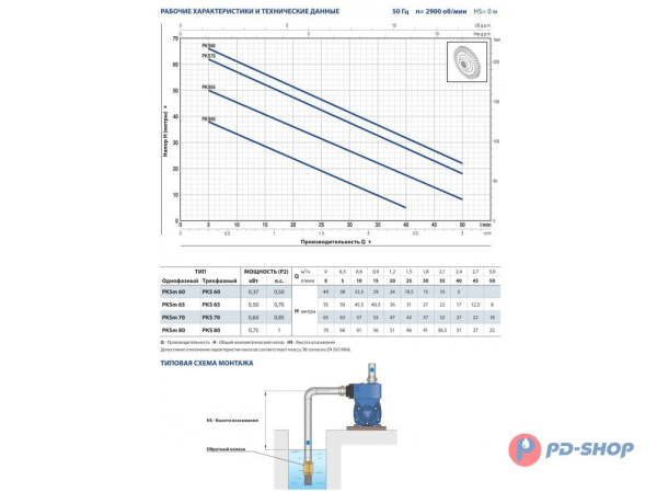 Насос вихревой Pedrollo PKS 60