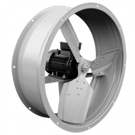 Вентилятор осевой ВО 14-320 №4 с двигателем 0,75/3000 завод Вентилятор