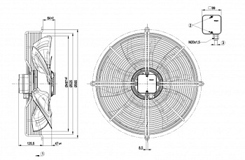 Осевой вентилятор ebmpapst S8E500AJ0301